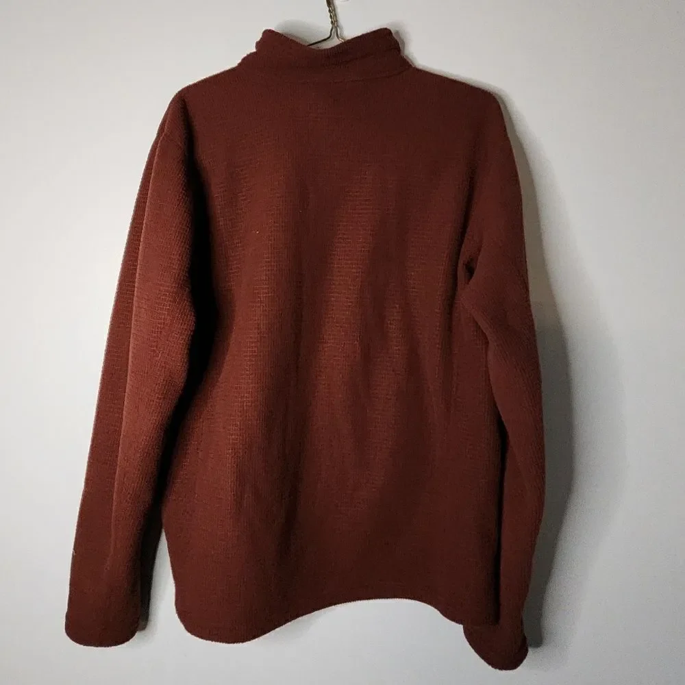 THE NORTH FACE MEN'S TEXTURED CAP ROCK 1/4 ZIP FLEECE PULLOVER SZ LARGE